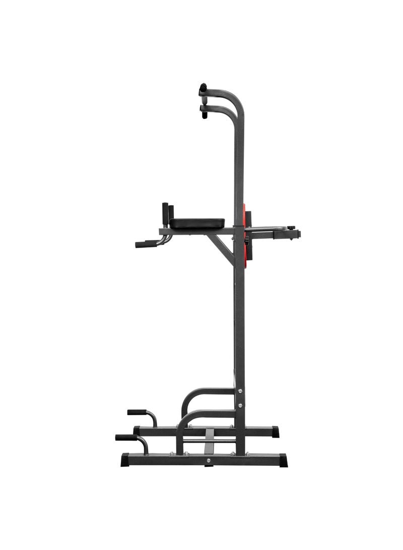 كوماندو برج القوة جهاز تمارين عقلة وتوازي وتدريب عضلات البطن والصدر بوزن 20 كيلو وعقلة قابلة للتعديل 150-225 سم مع قدرة تحمل 175 كيلو جرام - Image 3
